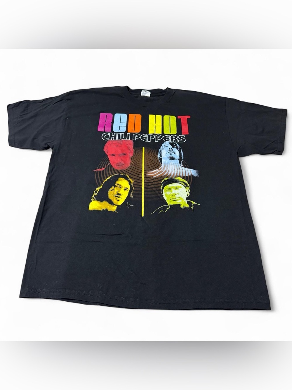 Vintage Y2K Red Hot Chili Peppers Color Me Peppers Band Shirt Size XL